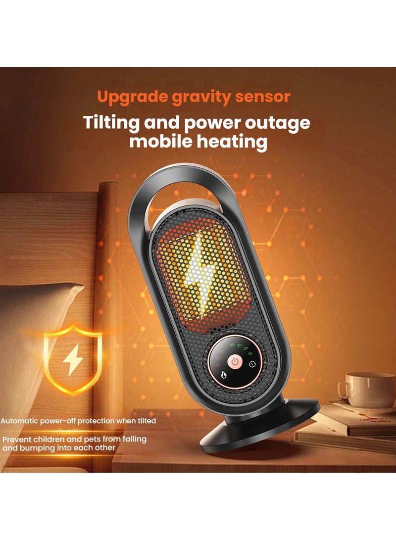 general Warm Air Heater UK Plug - Tip-Over Cut-Off Safety Design Portable Fast Heating Electric Fan Heater for Home Office Tabletop - Image 4